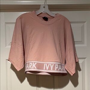IVY PARK Pink Crop Shirt